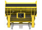 Vagone giallo del carico della ferrovia, vagonetto di estrazione mineraria del ³ di 20m per il minerale metallifero di trasporto della miniera